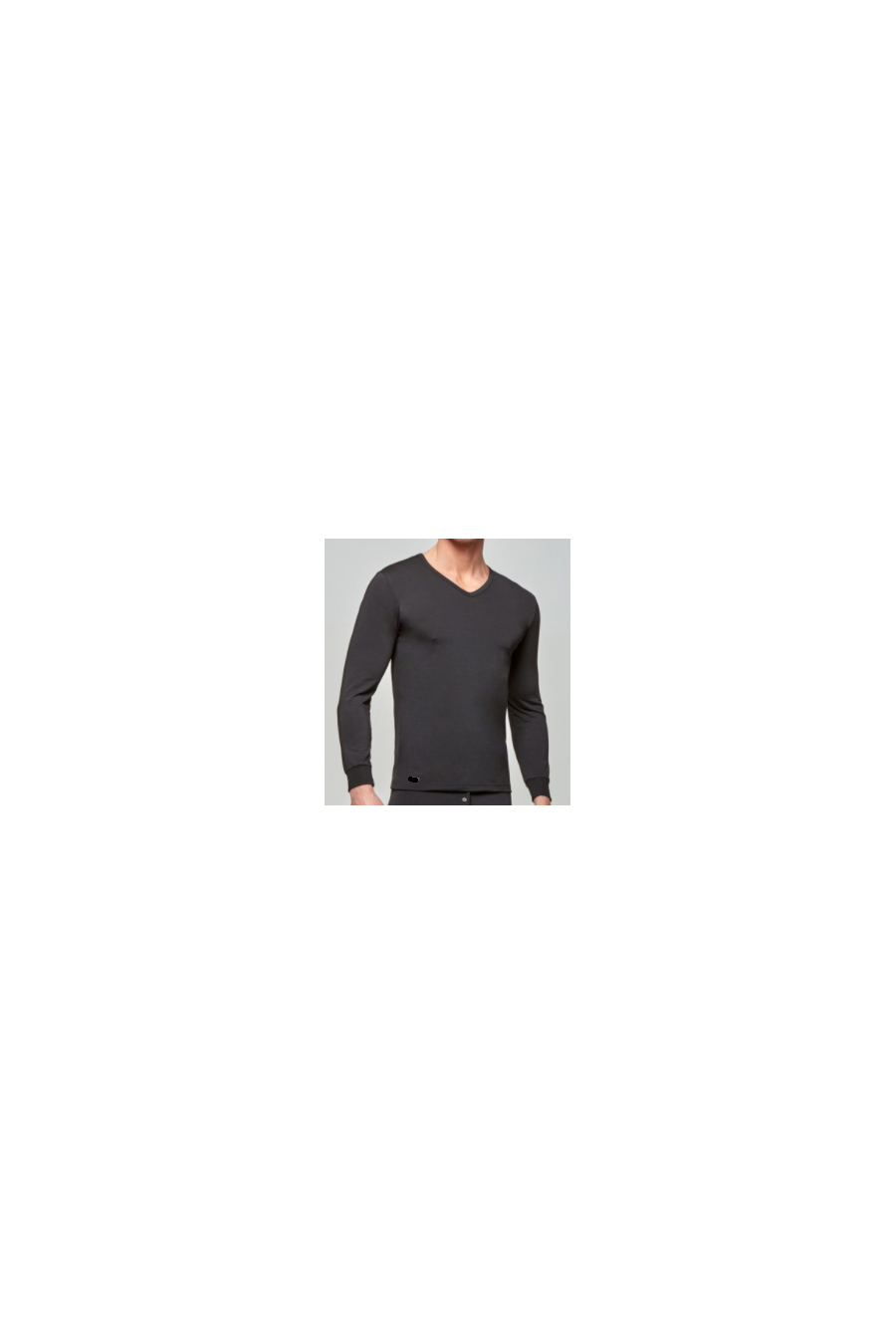 camiseta-termica-manga-larga-cuello-pico-negro